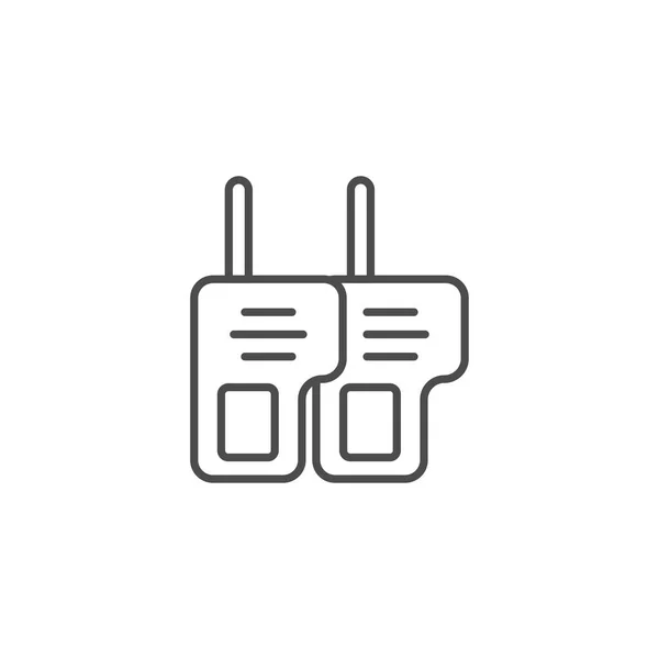 Значок Контура Рации Знак Стиля Мобильной Концепции Веб Дизайна Радиопередатчик — стоковый вектор