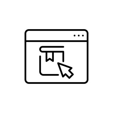 Çevrimiçi kitap okuma simgesi. Mobil konsept ve web tasarımı için doğrusal biçim işareti. E-kitap, ana vektör simgesi okunuyor. Sembol, logo çizimi. Vektör grafikleri