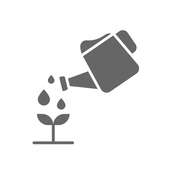 Watering Plants Glyph Icon Linear Style Sign Mobile Concept Web — 스톡 벡터