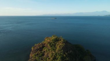 Mandalika surrounding area seascape aerial view. Gili island on south lombok
