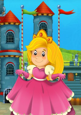 çocuklar için çizgi film Ortaçağ illüstrasyon