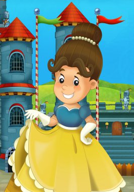 çocuklar için çizgi film Ortaçağ illüstrasyon