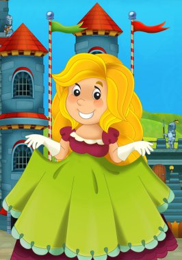 çocuklar için çizgi film Ortaçağ illüstrasyon