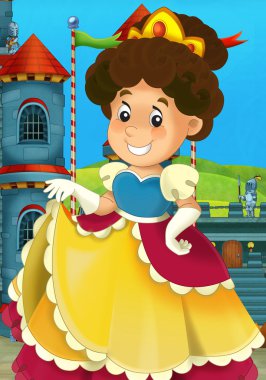 çocuklar için çizgi film Ortaçağ illüstrasyon