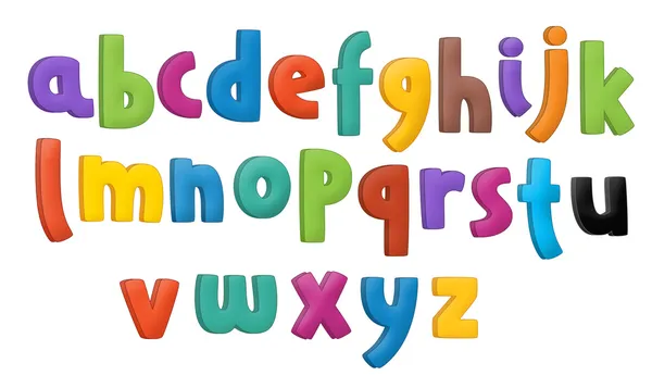 The cartoon alphabet or numbers - for the children — Stock Photo, Image