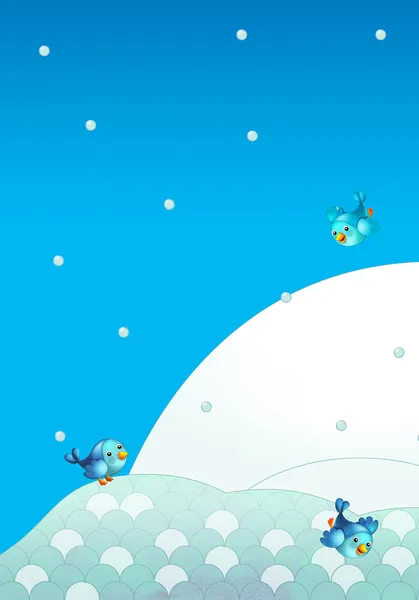The winter background - illustration — Stock Photo, Image
