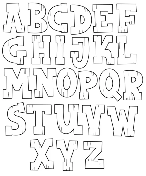De kleuren pagina - bordspel - cartoon alfabet - illustratie voor de kinderen — Stockfoto