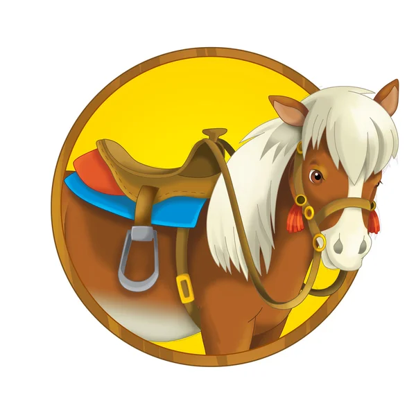 Wild west horse - illustration for children