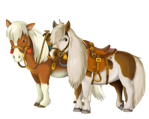Wild west horse - illustration for children — Stock Photo, Image
