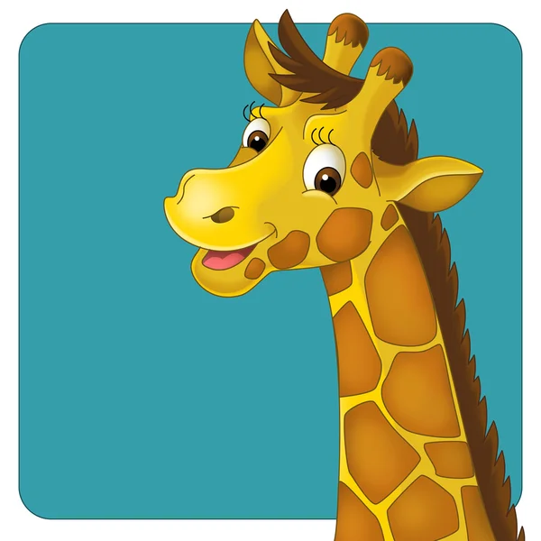Cartoon safari - illustration for the children — Stock Photo, Image