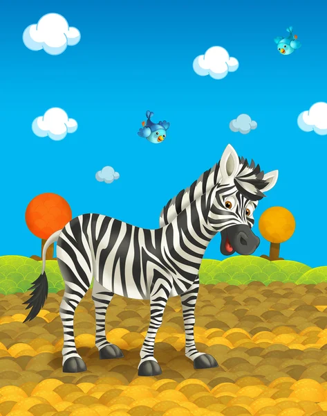 Cartoon safari - illustratie voor de kinderen — Stockfoto