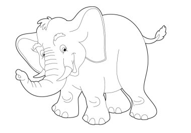 karikatür safari - çizim çocuklar için