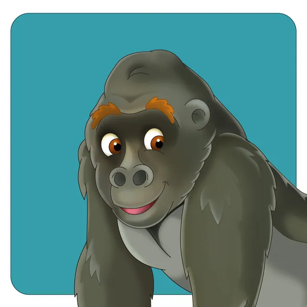 Gorila de dibujos animados — Foto de Stock