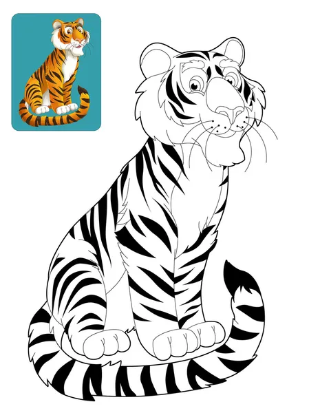 Kreskówka Tygrys — Zdjęcie stockowe