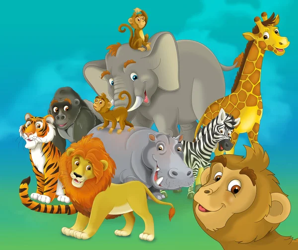 Kreskówka safari — Zdjęcie stockowe