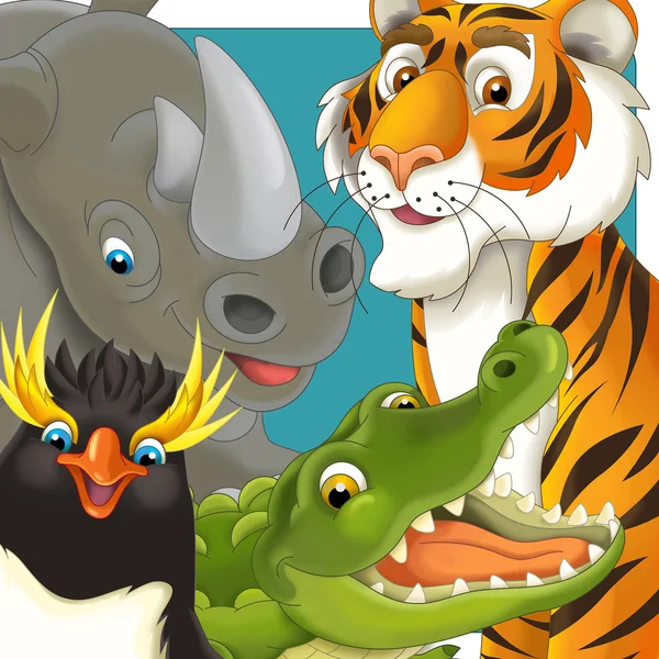 Cartoon safari — Stock Photo, Image