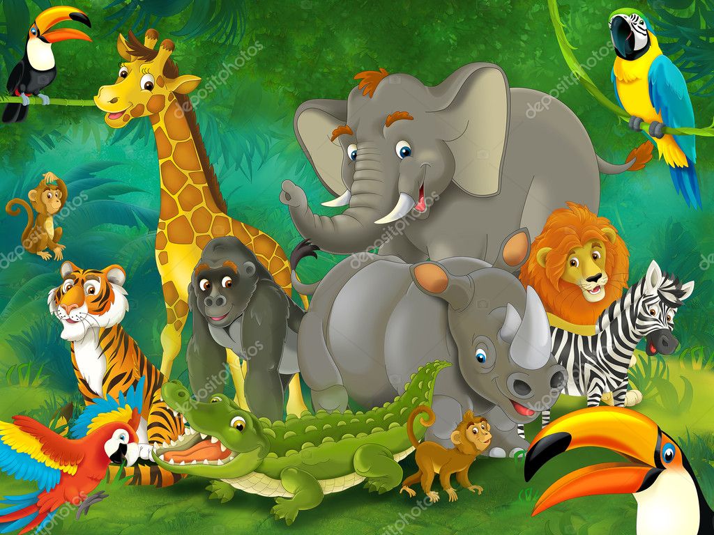 Cartoon safari - illustration for the children Stock Photo by ©agaes8080 28263443 Cartoon safari - illustration for the children Stock Photo by ©agaes8080 28263443
