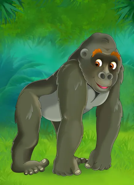 Cartoon gorilla — Stockfoto