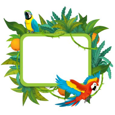 Safari-çerçeve cartoon - sınır