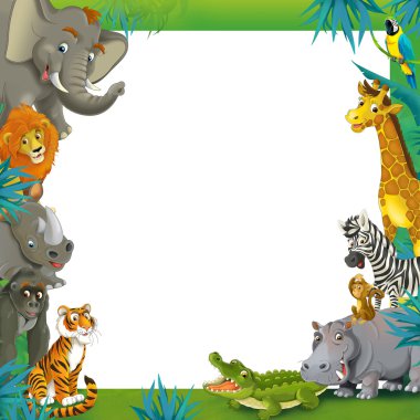Safari-çerçeve cartoon - sınır