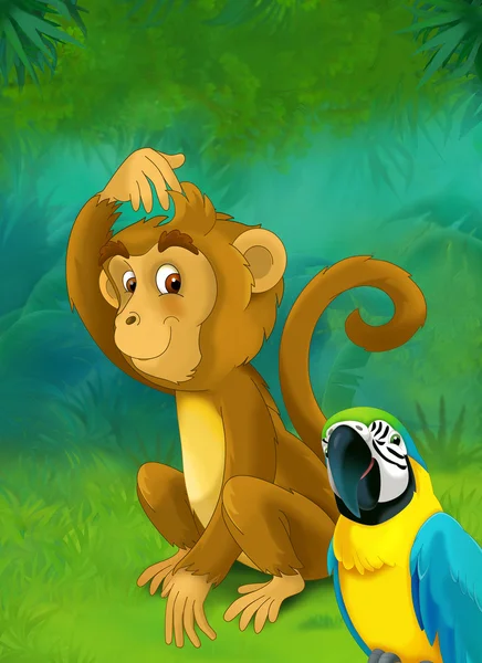 Cartoon monkey — Stock Photo, Image