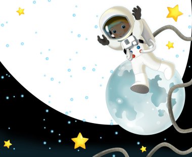 uzayda astronot oğlum