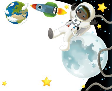 uzayda astronot oğlum