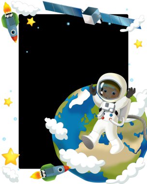 astronot çocuk alanı çerçevesinde