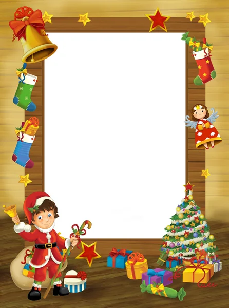 Vánoční rám — Stock fotografie