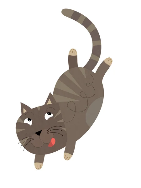 Kreslená kočka — Stock fotografie