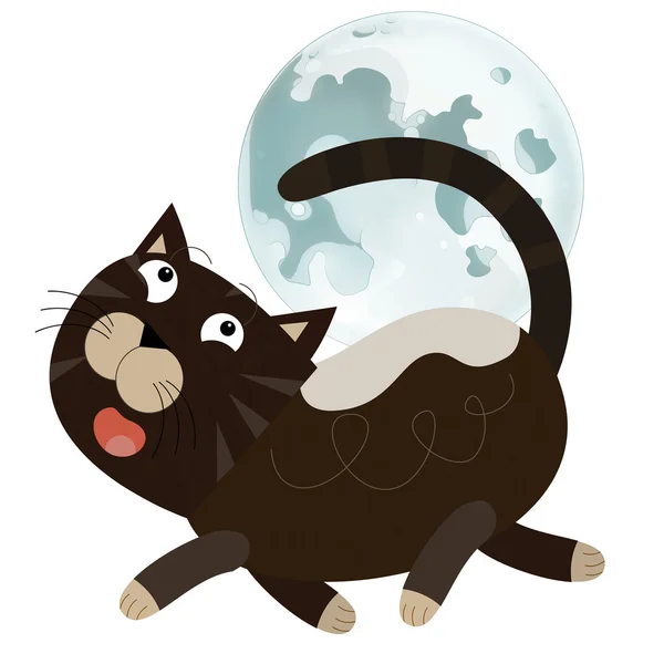 Kreslená kočka — Stock fotografie