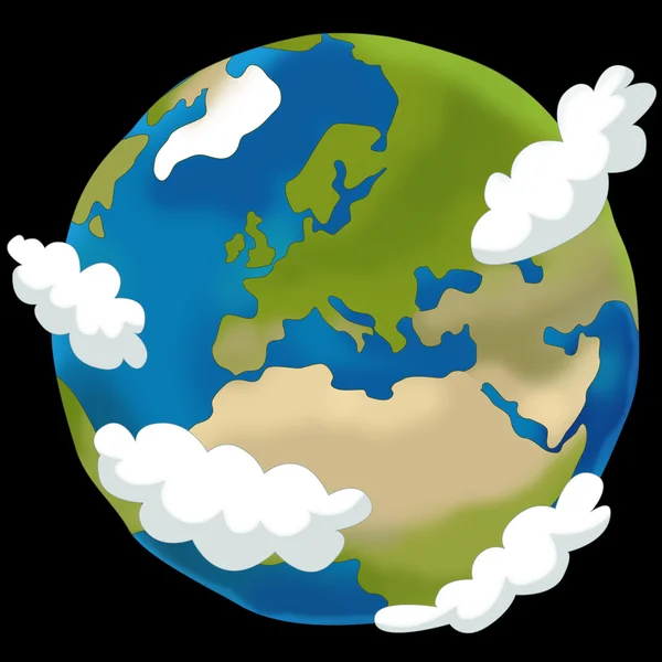 Cartoon earth — Stock Photo, Image