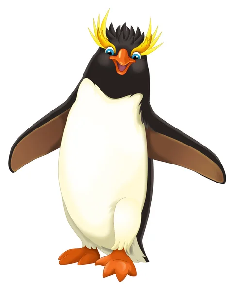 Pinguim dos desenhos animados - ilustração para as crianças — Fotografia de Stock