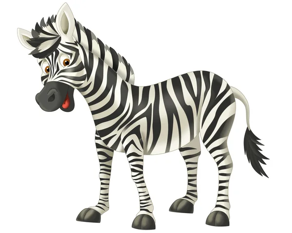 Cartoon zebra - illustration for the children — Stock Photo, Image