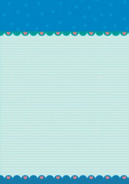 çocuklar için arka plan - kalp - illüstrasyon