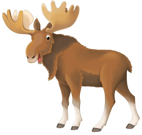 Karikatür elk — Stok fotoğraf