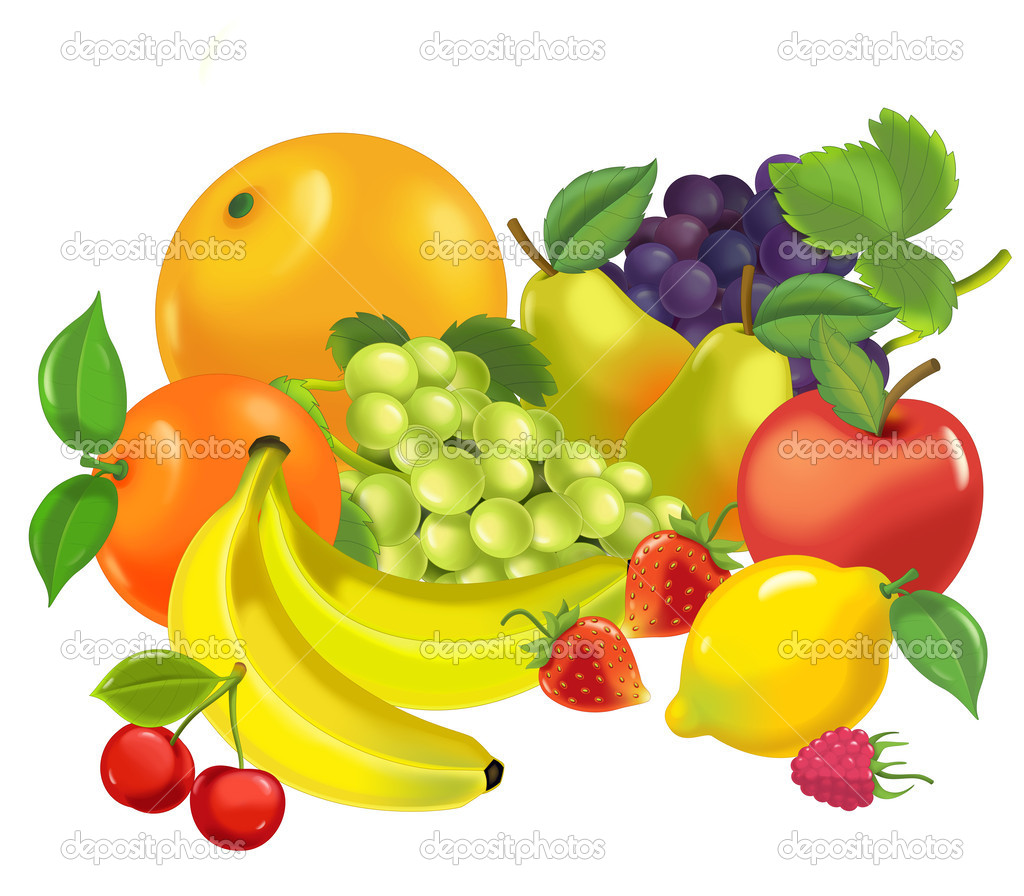 Frutas de dibujos animados: fotografía de stock © agaes8080 #41778115