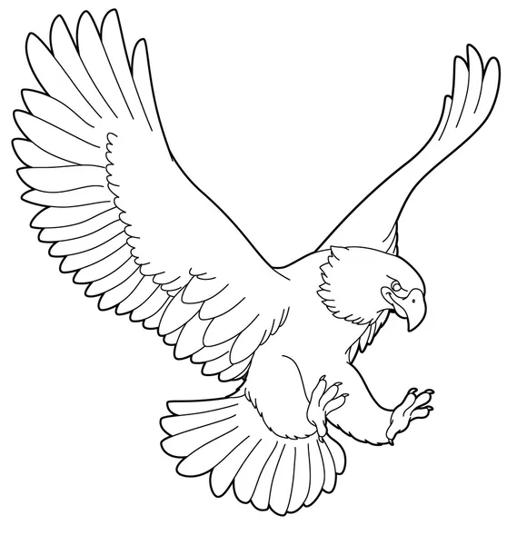Cartoon animal - wild  eagle