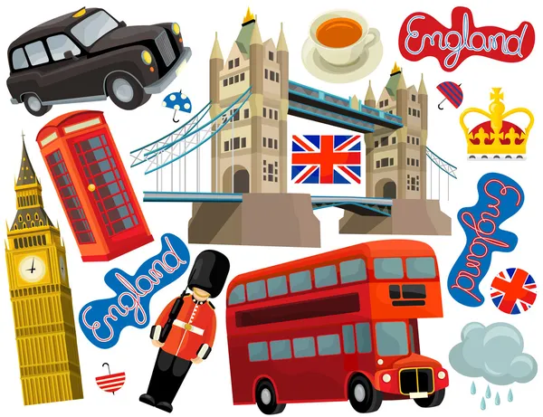 National elements of London — Stock Photo, Image