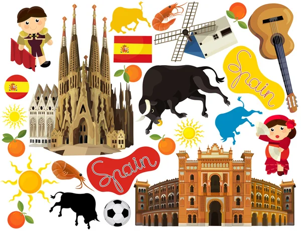 National Spain elements — Stock Photo, Image