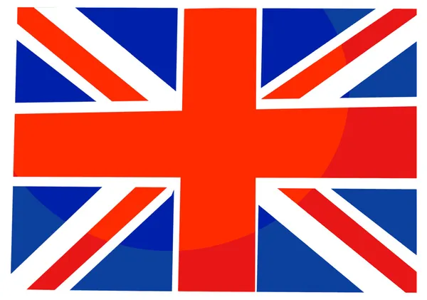 Elemento de dibujos animados - Bandera británica — Foto de Stock