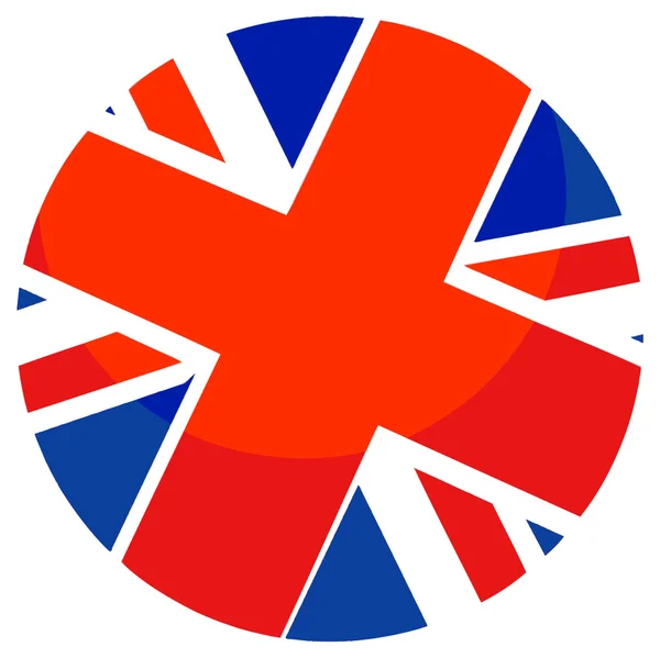 Cartoon element - British flag — Stock Photo, Image