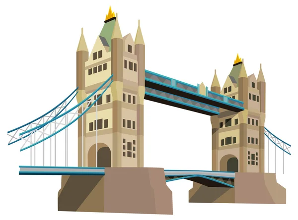 Tecknade element - tower bridge — Stockfoto