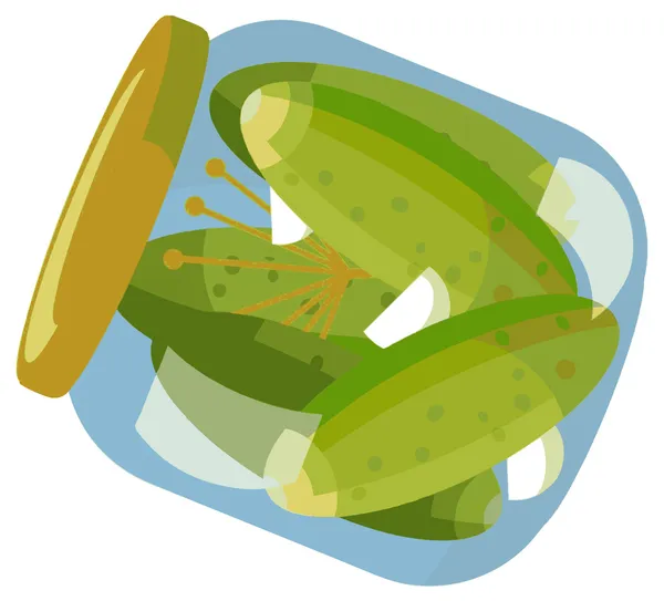 Cartoon pickles — Stockfoto