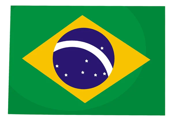 Brasilien flagga — Stockfoto