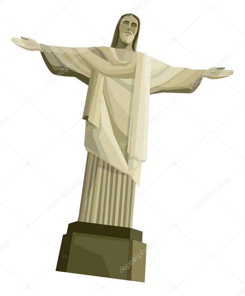 Cartoon jesus statue