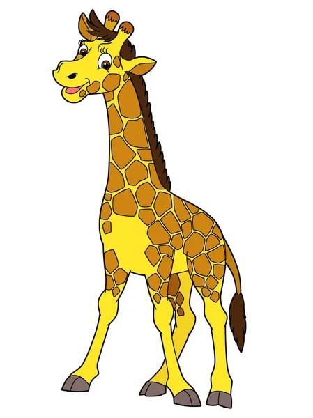 Карикатурный жираф — стоковое фото