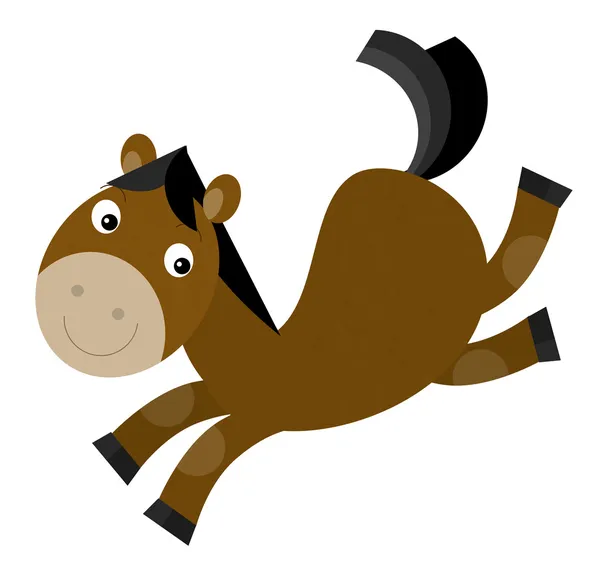 Kreslený kůň — Stock fotografie