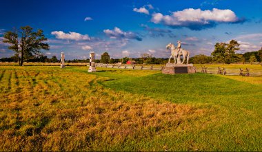 gettysburg, pennsylvania savaş ışık akşam