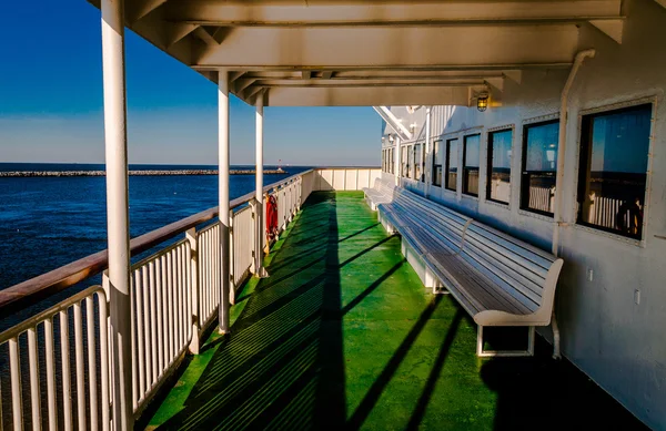 Aboard the Cape May -Lewes Ferry, in the Delaware Bay between Ne — Stock Photo, Image